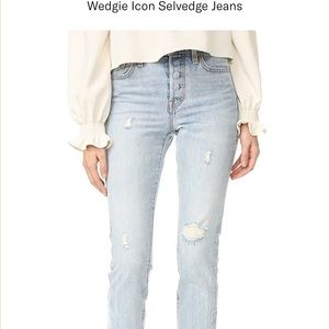 Women’s Levis wedgie selvedge jeans